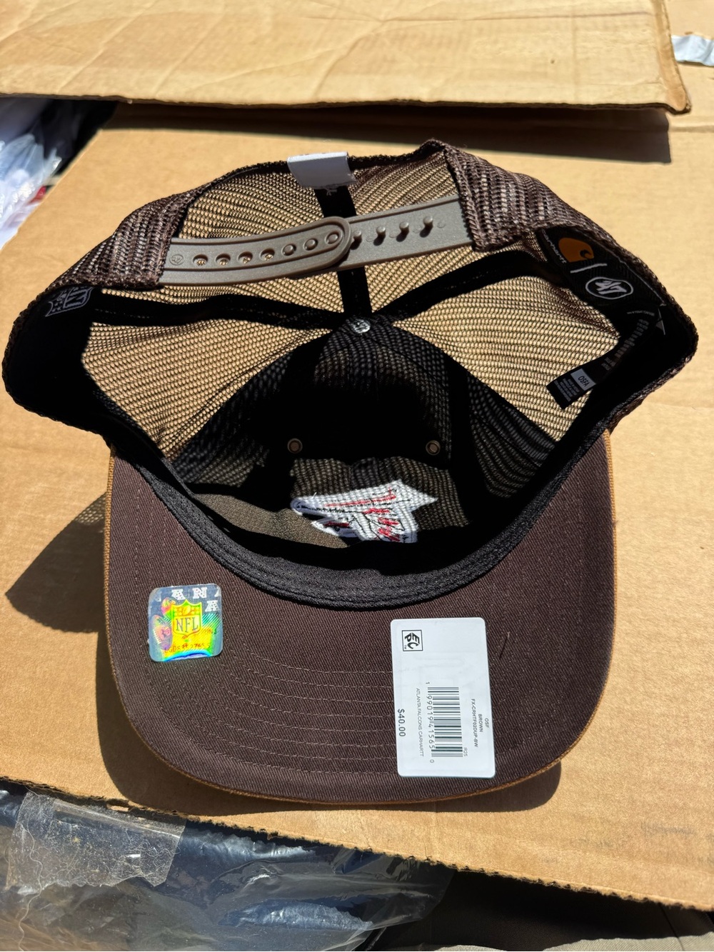 Carhartt '47 Atlanta Falcons Trucker Cap New - Picture 3 of 4